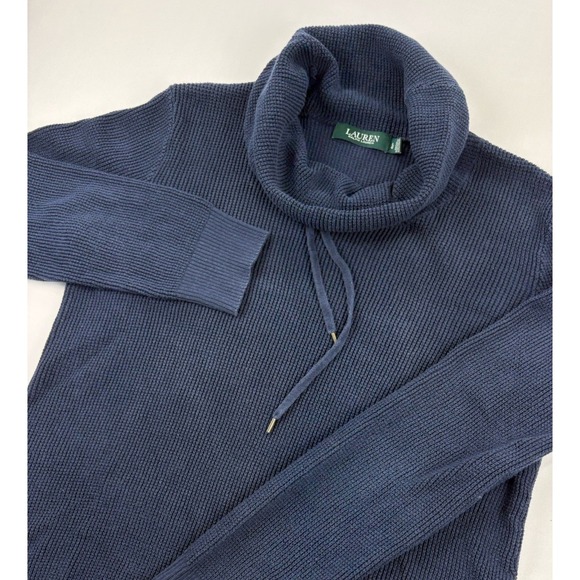 Ralph Lauren Sweaters - RALPH LAUREN Navy Blue Long Sleeve Pullover Sweater Women's Large